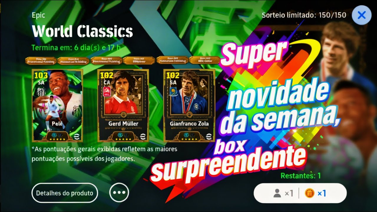 #efootball O eFootball acabou de surpreender geral…👑 PELÉ CHEGOU.