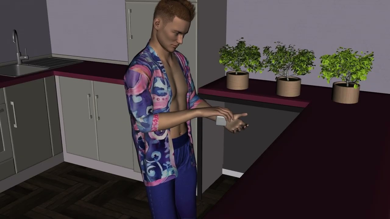 Nerd Male Muscle Growth Transformation Animation