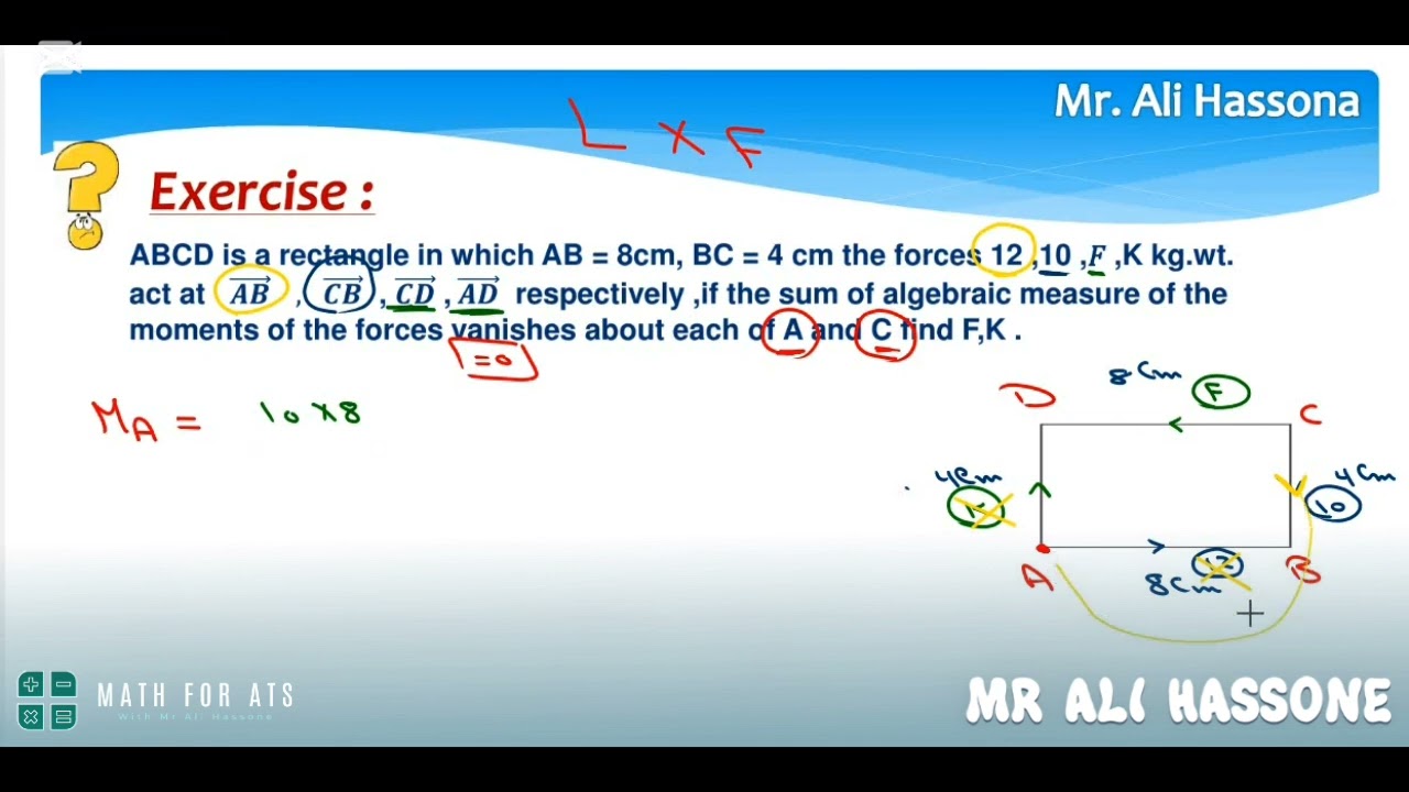 Moment in  2D ( By perpendicular Length )