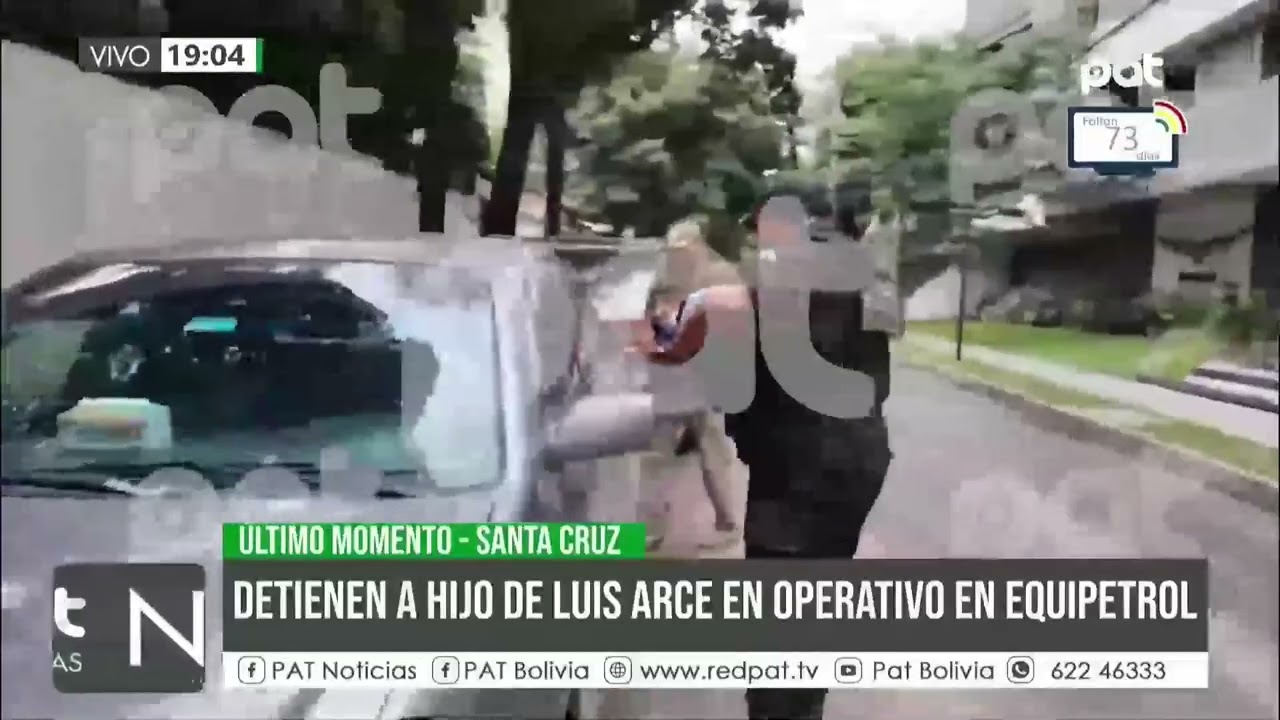 Aprehenden a Luis Arce Mosqueira en operativo policial en Santa Cruz