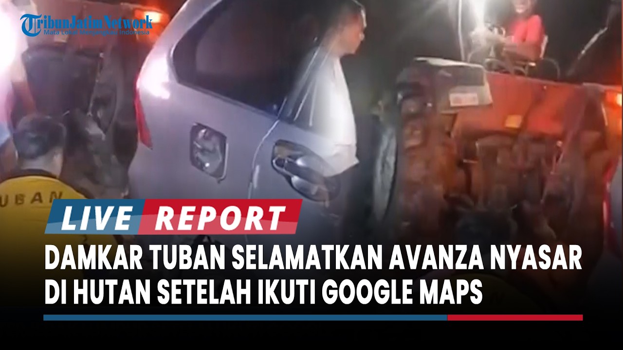 Damkar Tuban Selamatkan Avanza Nyasar di Hutan Kenduruan Setelah Ikuti Google Maps