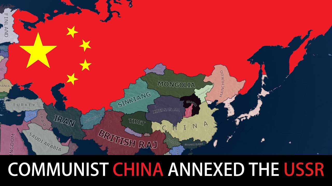 What if Communist China annexed the Soviet Uniond | Hoi4 Timelapse