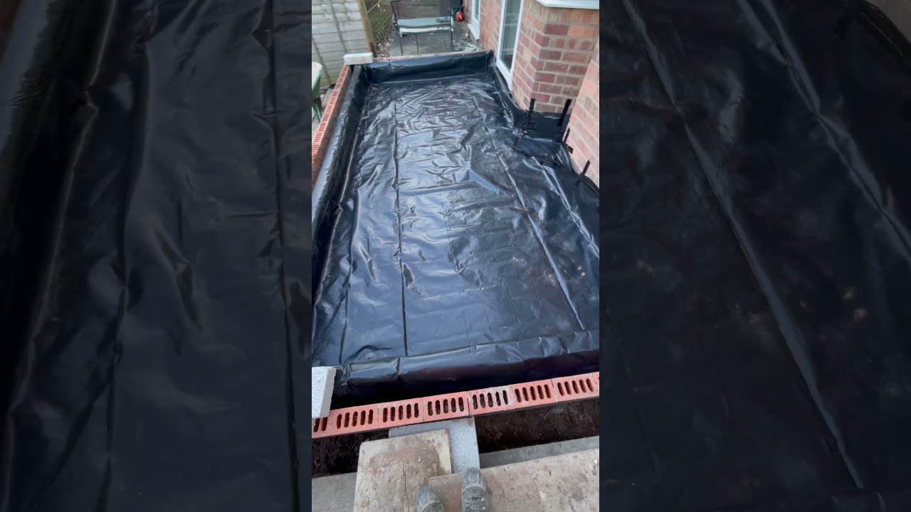 The right way to lay Sub floor DPM. (Damp proof membrane) ready for insulation #homeextension #dpc