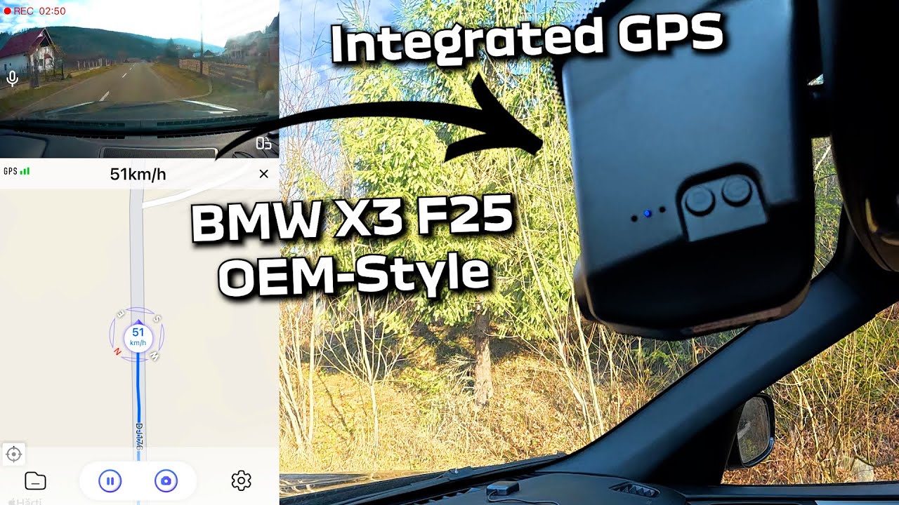Скрытый видеорегистратор 4K в стиле OEM?! Установка и обзор видеорегистратора Mangoal с GPS.