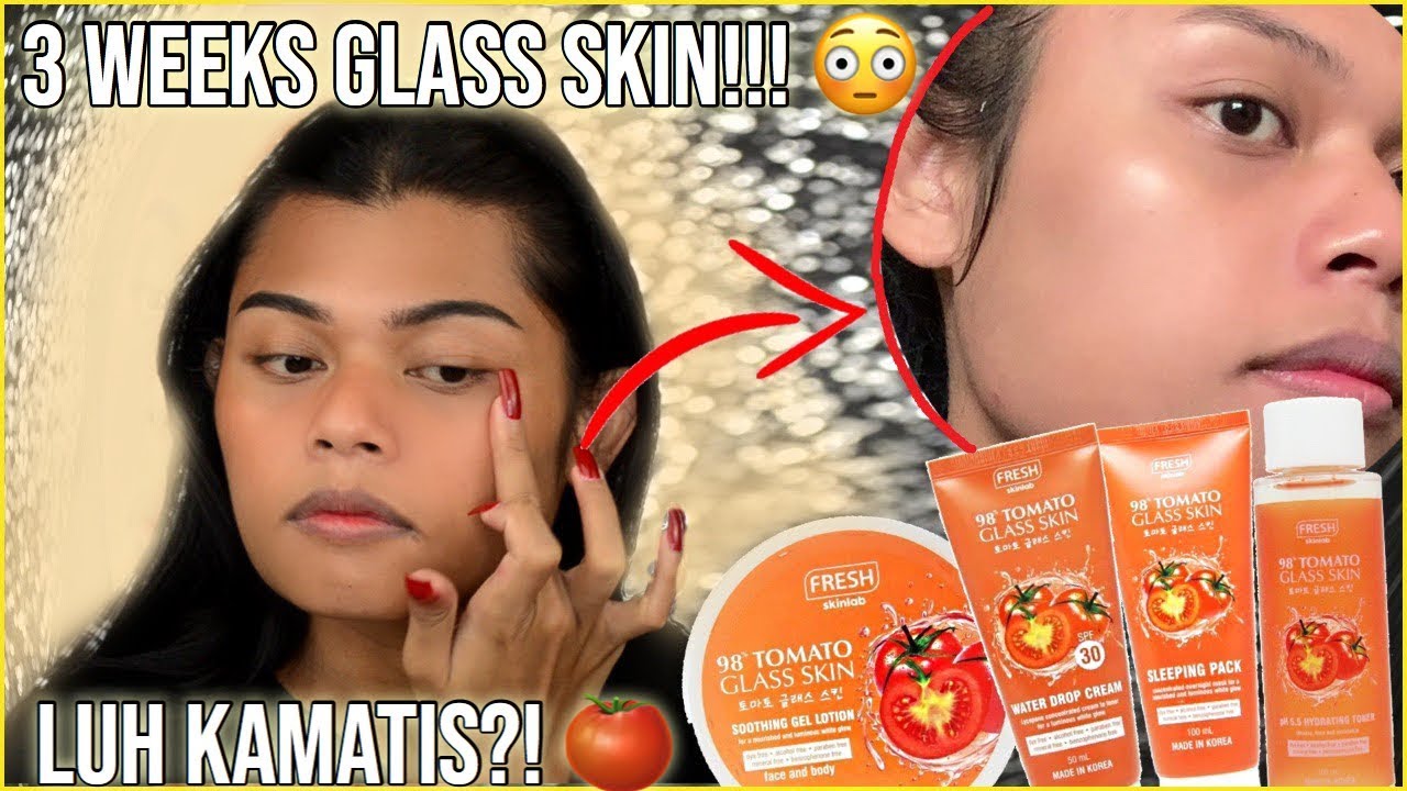 FRESH SKINLAB TOMATO GLASS SKIN 3 WEEKS REVIEW!!! HALA KOREAN GLASS SKIN GAMIT KAMATIS?!