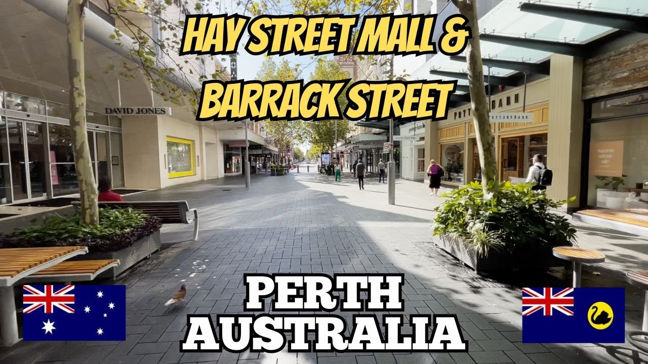 Exploring Perth Australia: City Walking Tour of Hay Street Mall & Barrack Street 2023