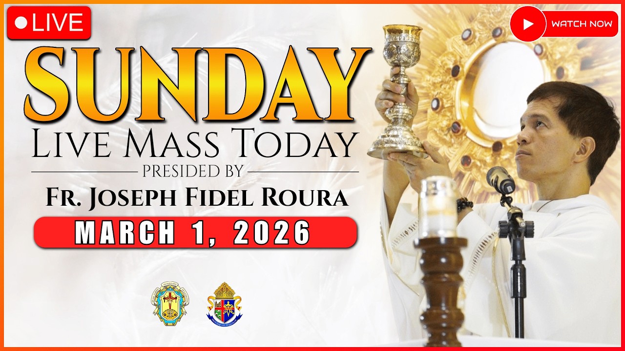 SUNDAY FILIPINO LIVE MASS TODAY with REV. FR. JOSEPH FIDEL ROURA | MARCH 1, 2026 | 5:00 A.M.