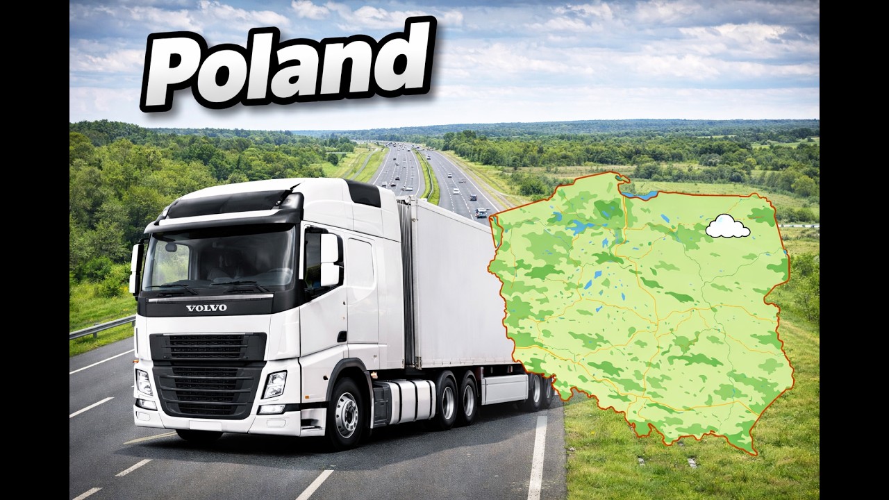 Truck Vlog - Volvo + Frigo, Expensive Highway in Poland, and Border with Germany.