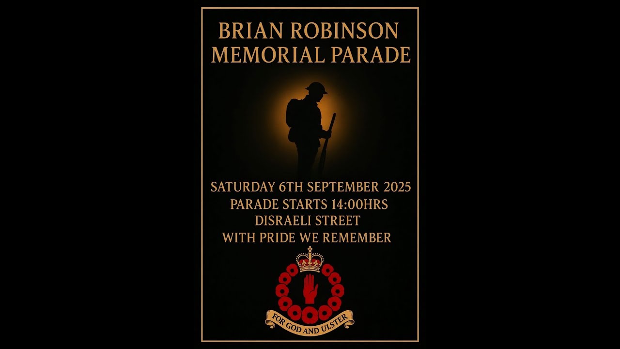 Brian Robinson Memorial Parade (Full Parade 4K) ~ Shankill ~ 06/09/25 (4K)
