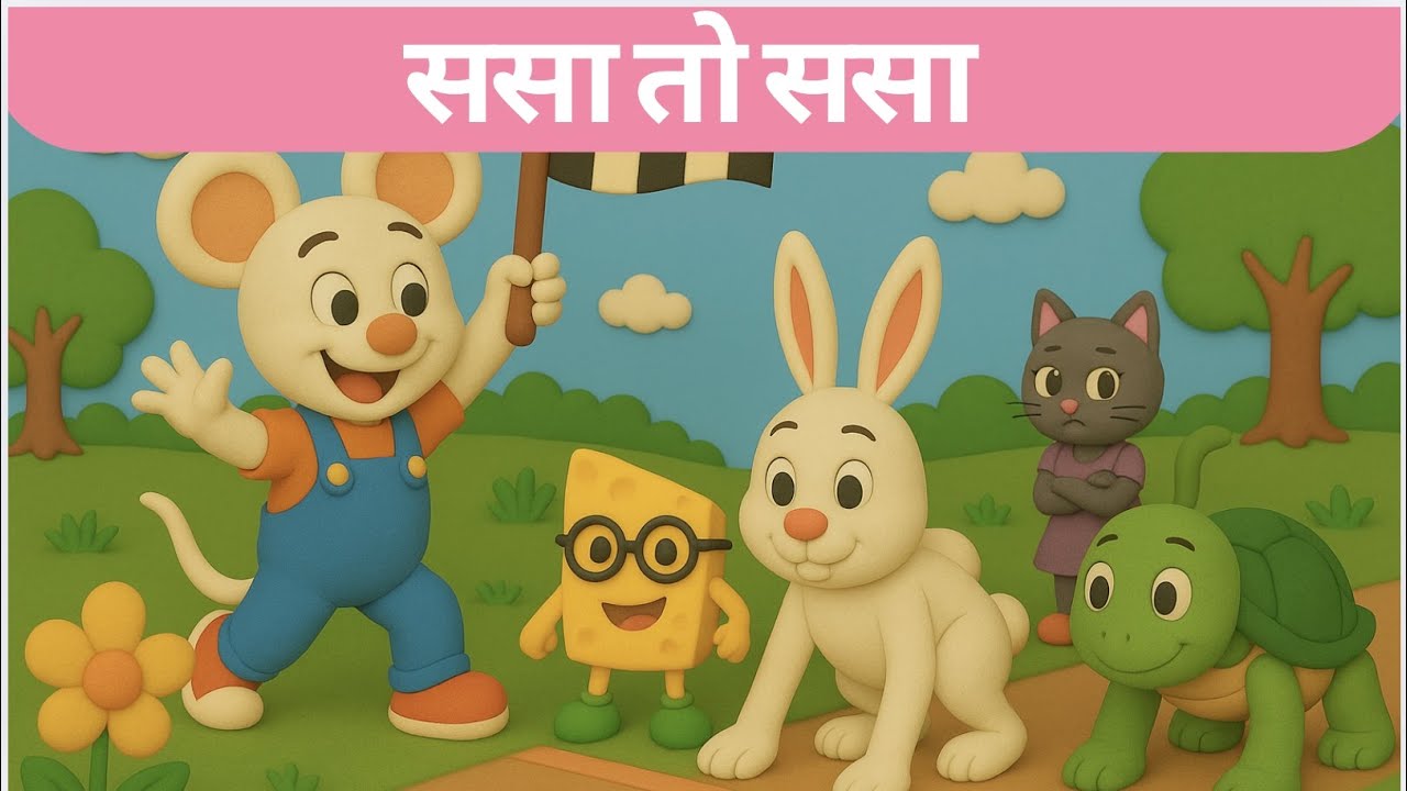 ससा आणि कसावची शर्यत Marathi Kids Stroy | Tiny Toons 🐰🌼