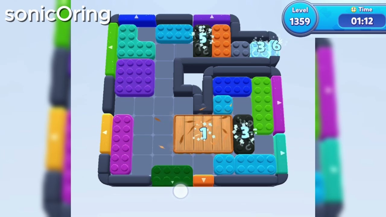 Уровень 1359 игры Color Block Jam