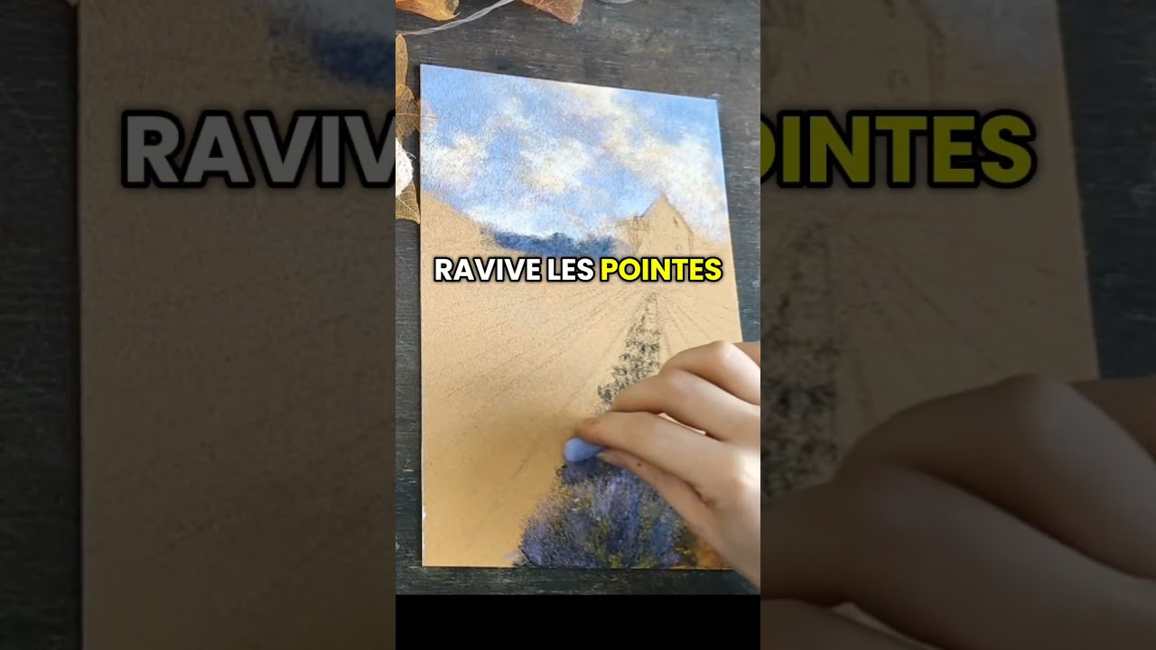 Peindre la lavande #perspective #lavande #tutopastel #peinturedebutant #apprendrelapeinture