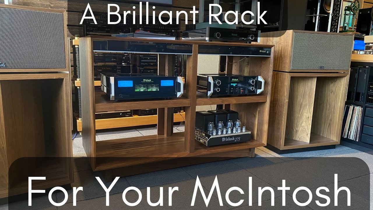 A Perfect Home for your McIntosh Gear - Symbol Audio Solid Wood Rack