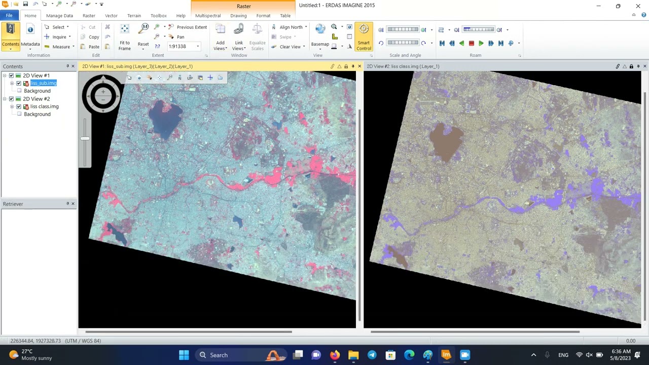 Unsupervised Classification of Satellite Imagery using ERDAS Imagine 2015