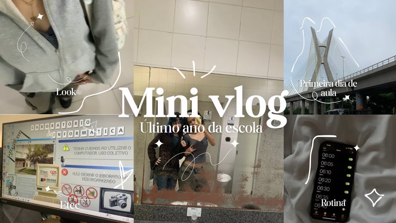 ⋆˚Mini Vlog | primeiro dia de aula!!!