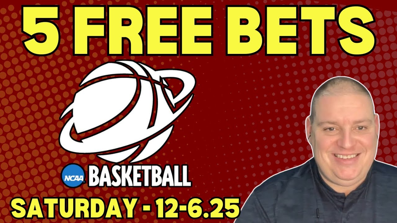 Saturday NCAA Basketball 5 Free Picks - 12/6/25 l Craig Trapp NCAAB Picks & Predictions
