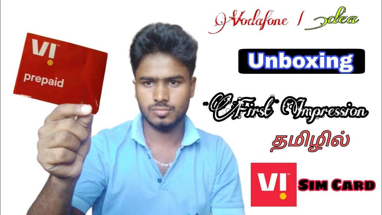 V! - Sim Unboxing and first look | Vi sim plan | Vodafone Idea Sim = Vi sim.#g5sakthi