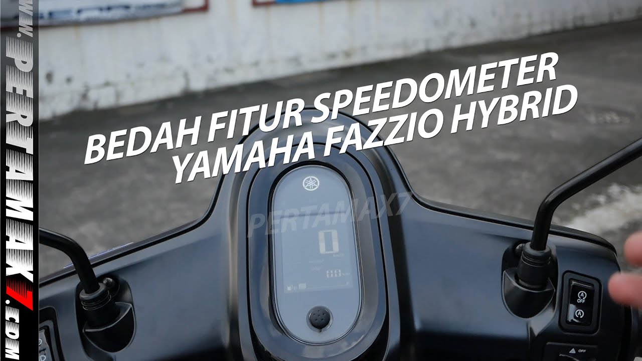 REVIEW Fitur Speedometer Yamaha Fazzio Hybrid Ada Assistnya 🛵 #yamaha #fazzio #pertamax7 #jamdigital