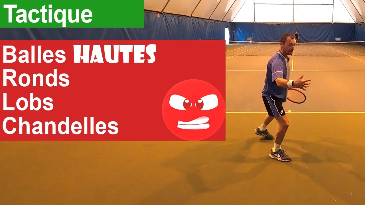 Tactique au tennis contre les bonnes vieilles balles hautes, ronds, chandelles, etc.