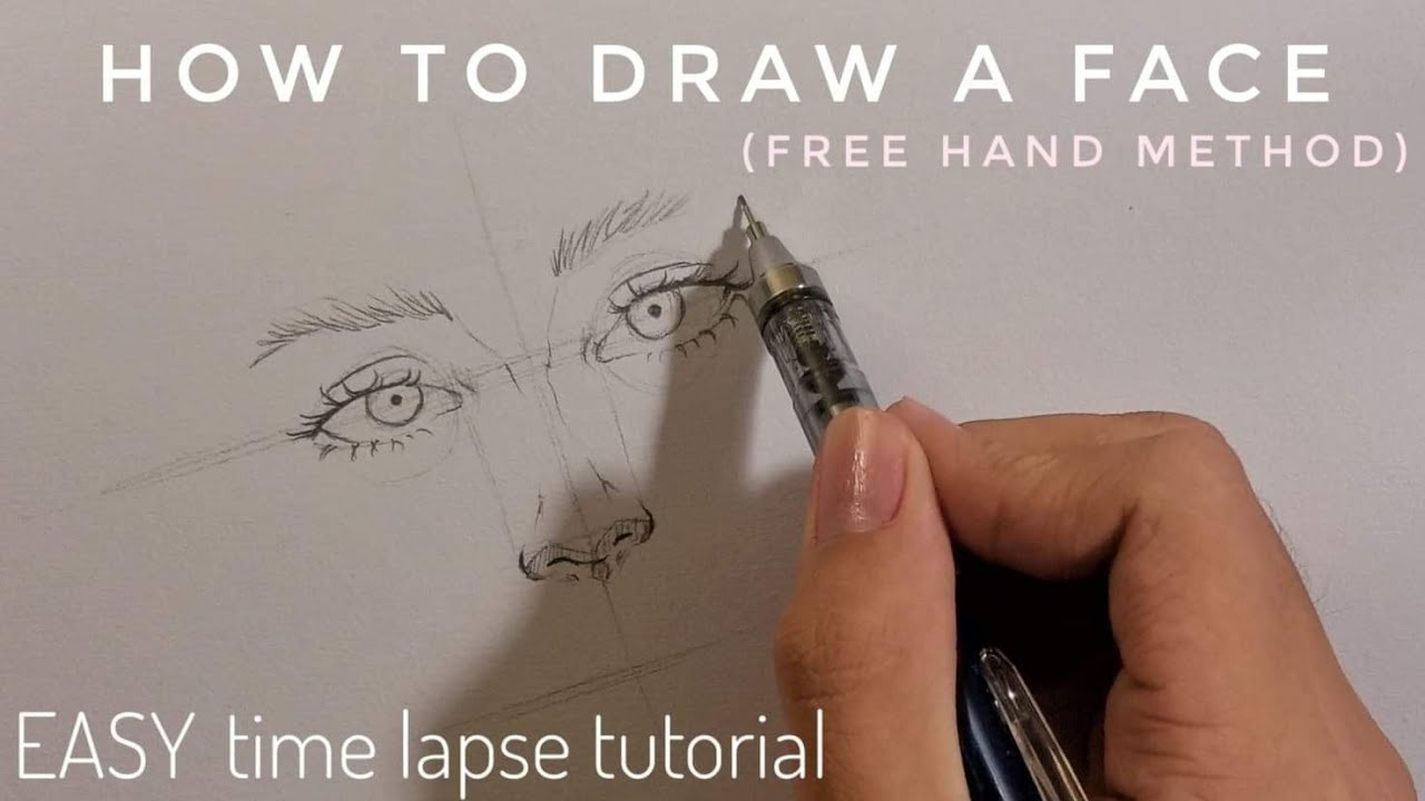 How to Draw Aesthetic Face | Freehand Method - JDarts 08