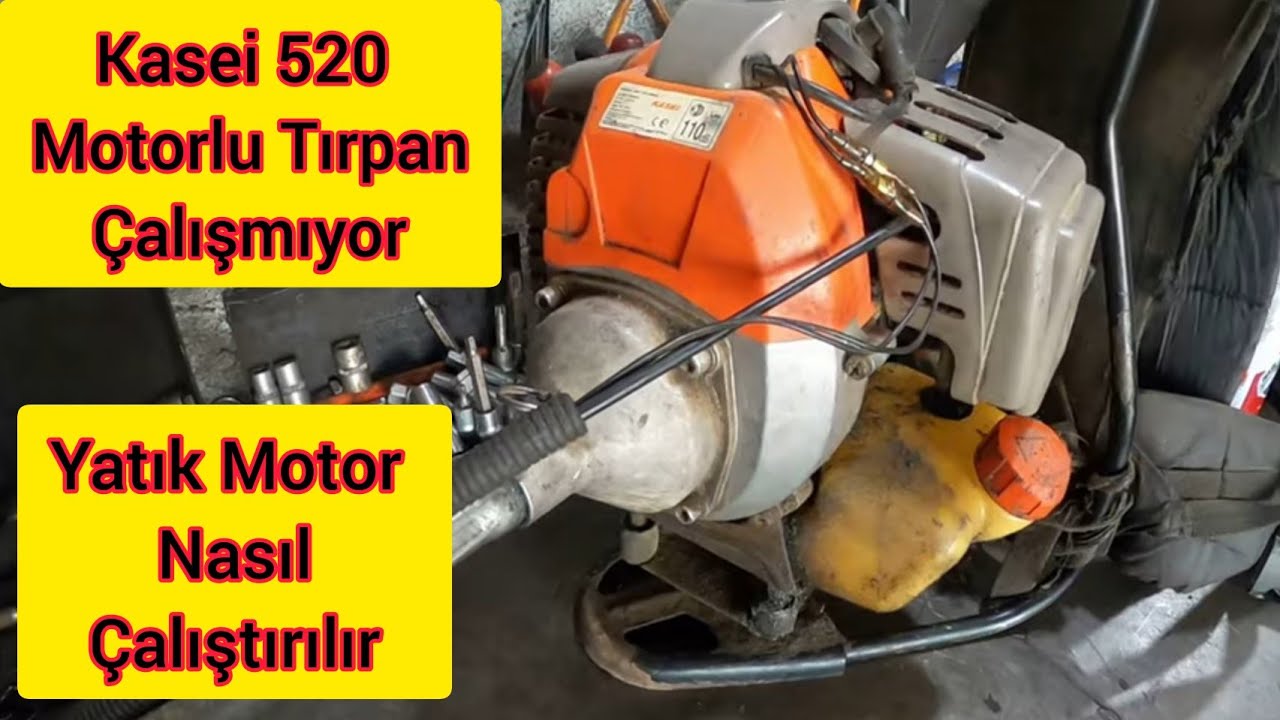 Kasei 520 Yatık Motorlu Tırpan Çalışmıyor / Arıza Tespiti ve Tamiri nasıl yapılır