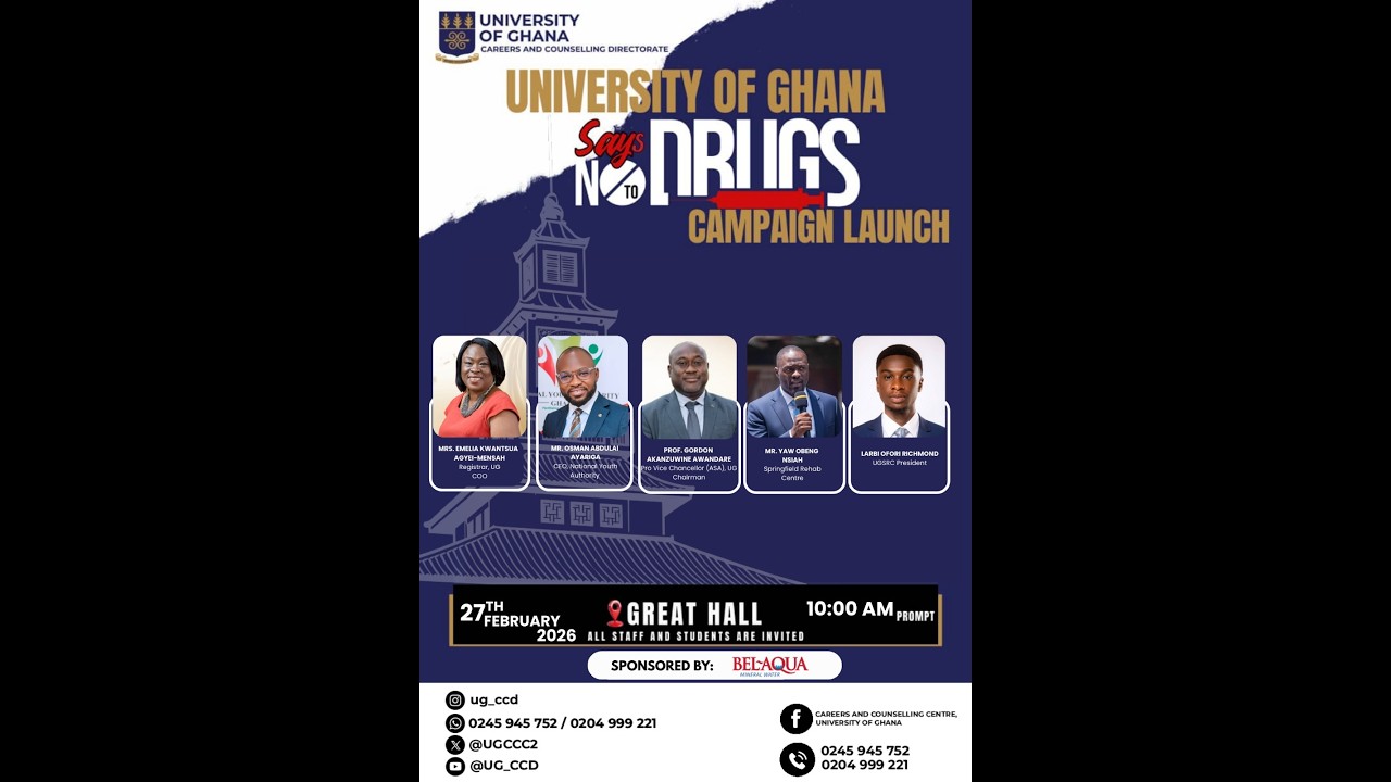 UG Says No to Drugs | Official Launch & Campus Conversation
