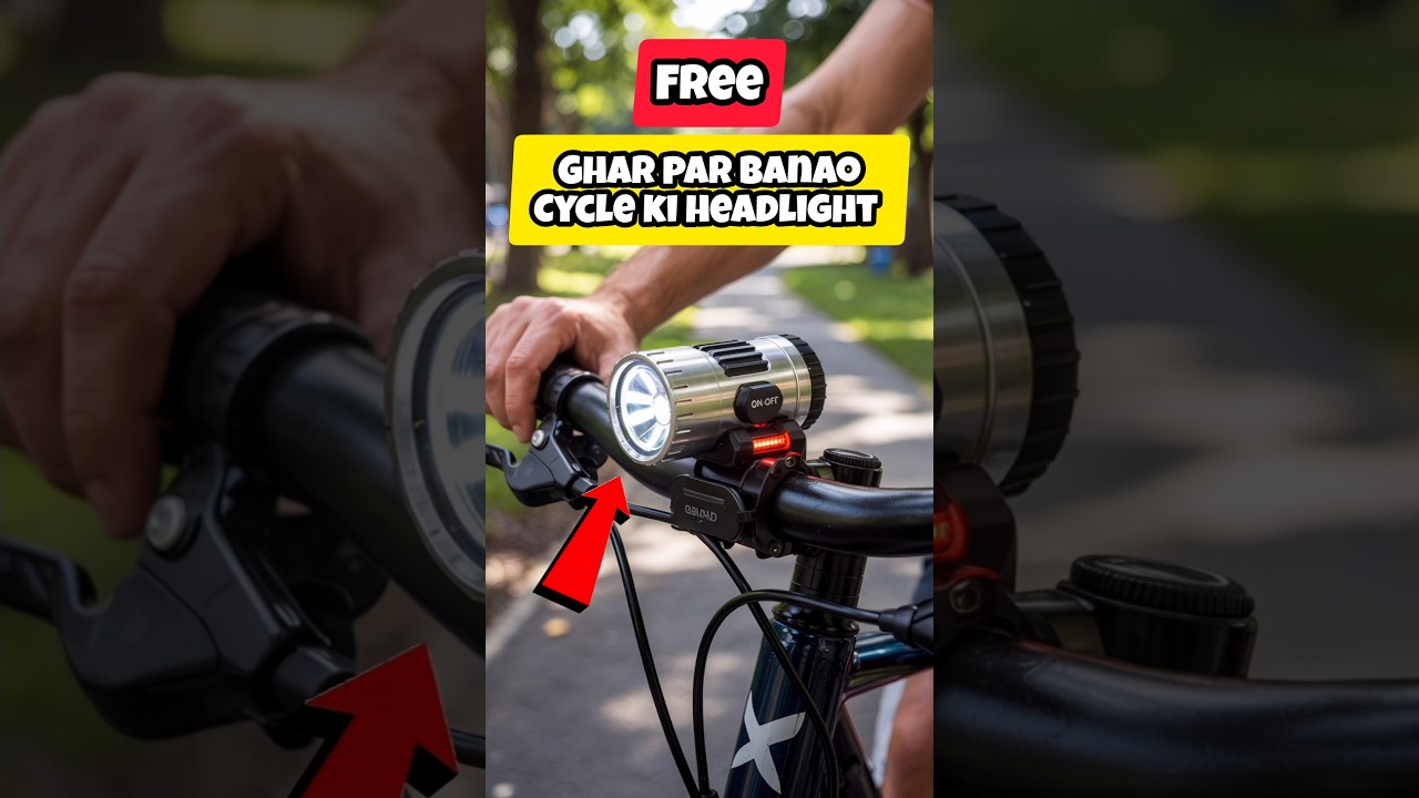 Make a Cycle Headlight #shorts #diy #viralshorts #ytshorts