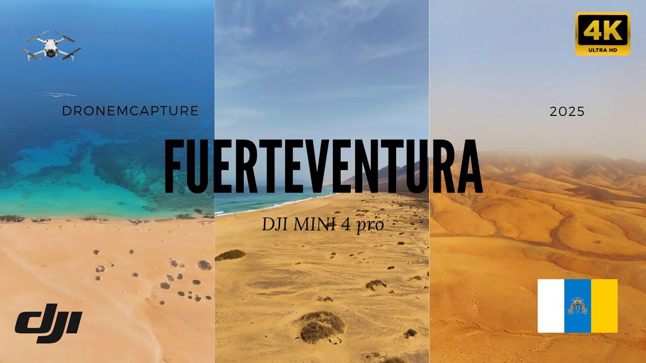 Fuerteventura | Canary Islands | 4K Cinematic Drone Footage | DJI Mini 4 Pro