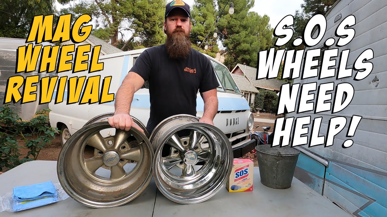 Mag Wheel Revival!  Crusty Cure for a pair Cragar SS Mag Wheels.