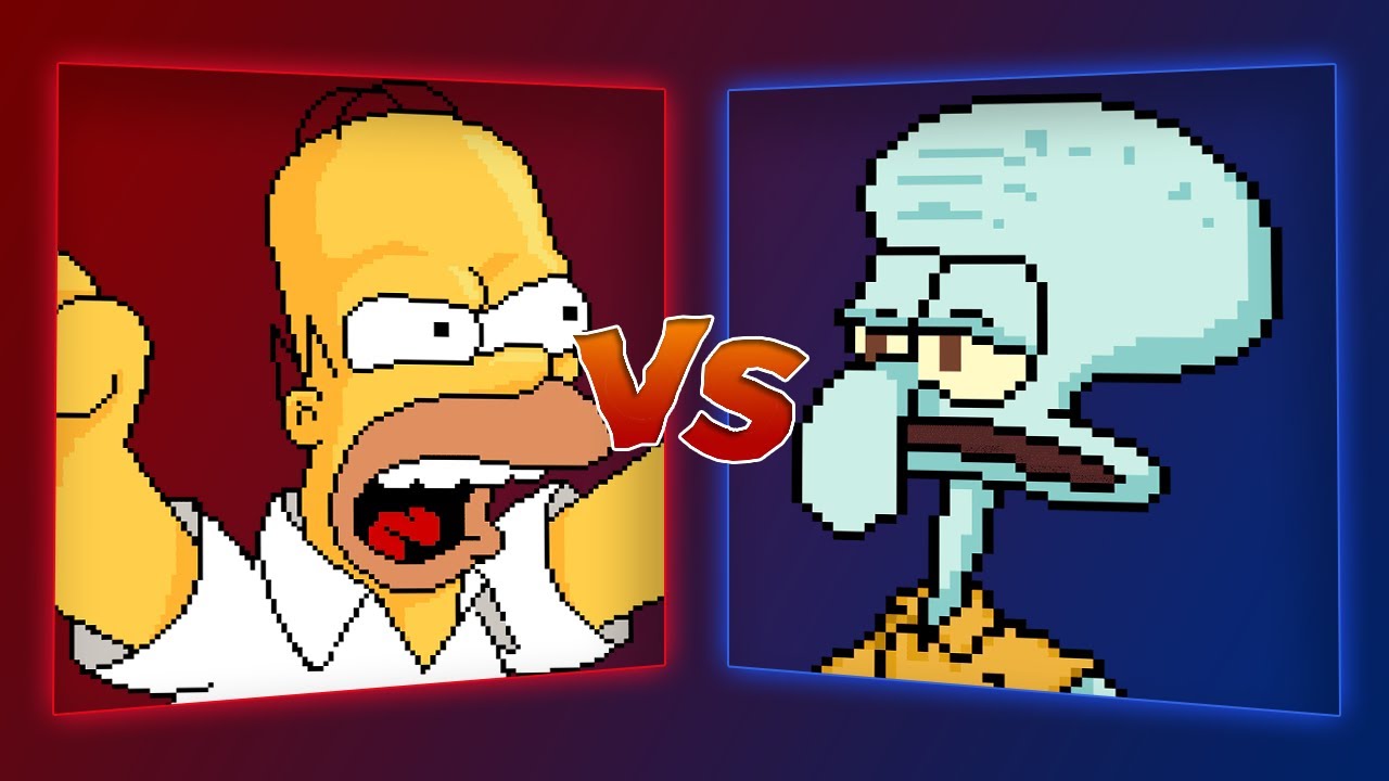 MUGEN Battle - Homer Simpson vs Squidward