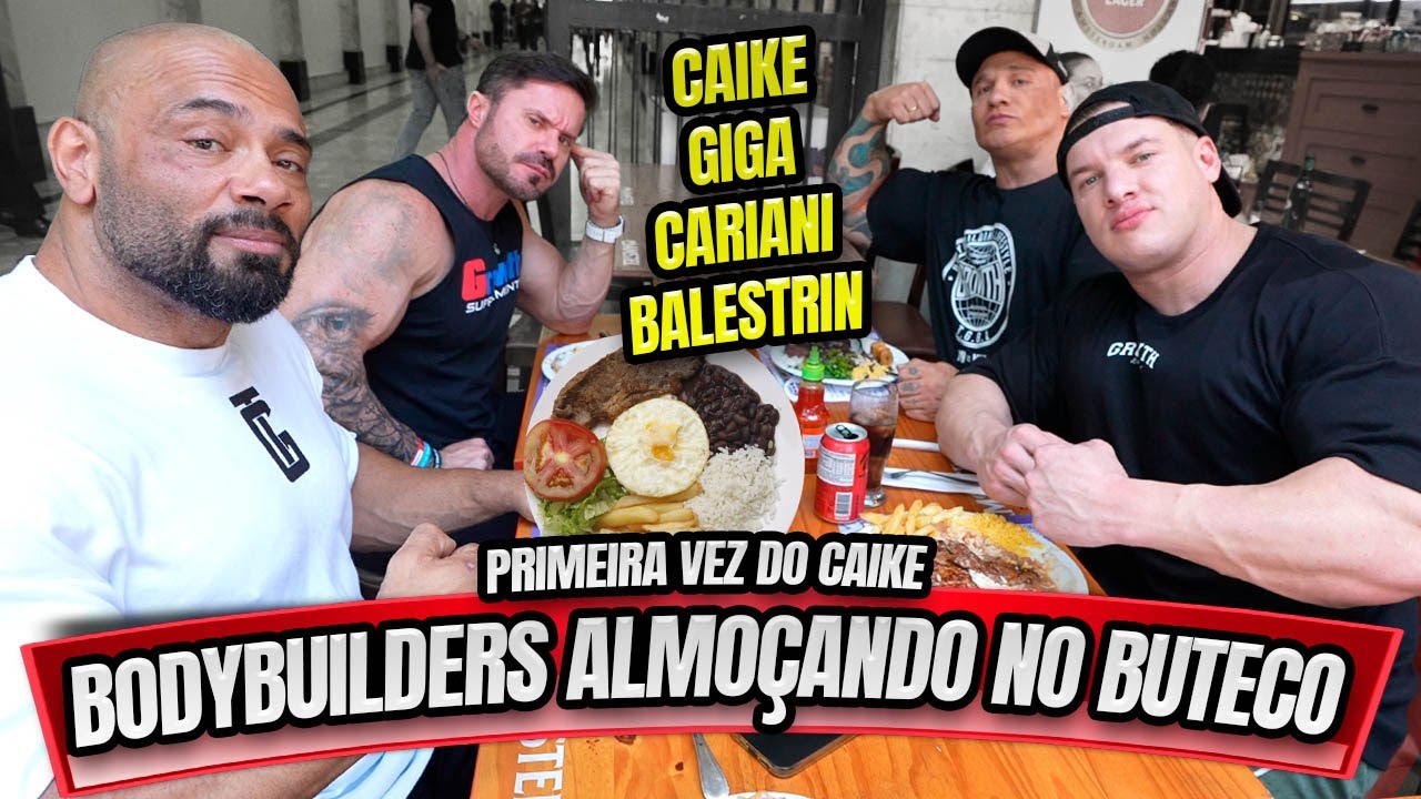 BODYBUILDERS NO BOTECO ! GIGA, BALESTRIN, CARIANI E CAIKE PELA PRIMEIRA VEZ !