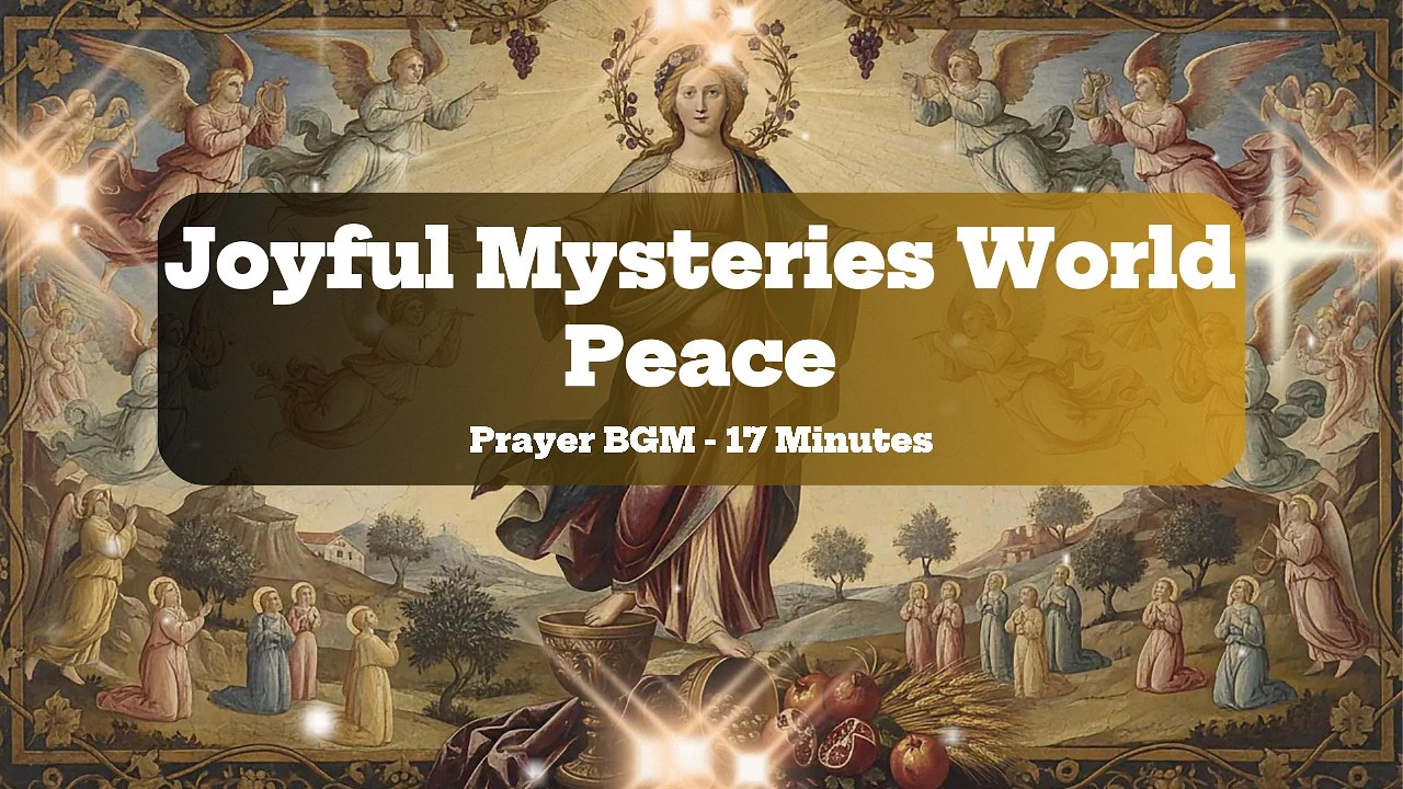 Catholic Prayer BGM for Peace |  Joyful Mysteries for Nations in Conflict  | Tecum in Pace