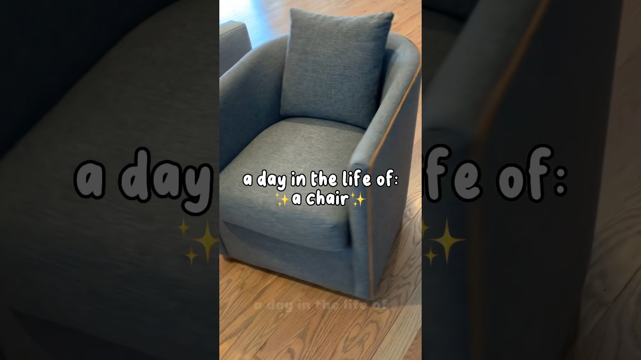 Oh no, imagine being a chair! 