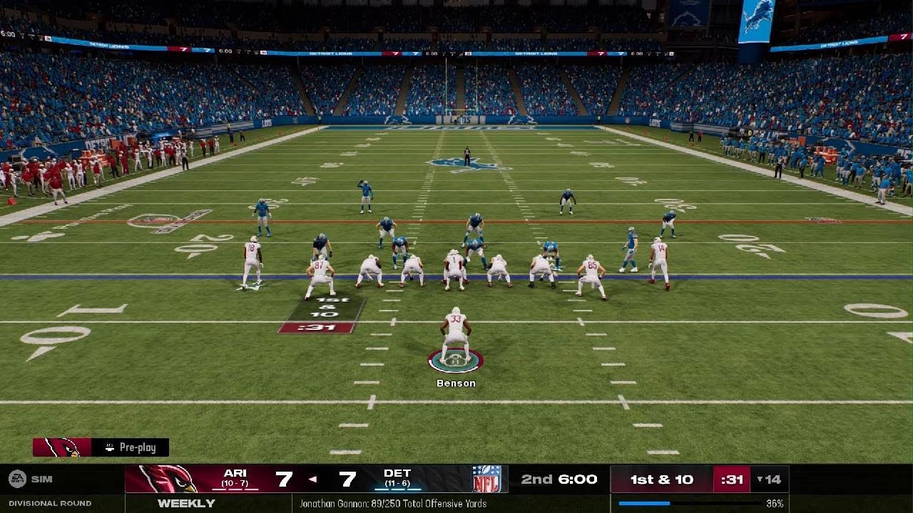 Madden NFL 25_2024 playoffs sim divisional cards grap lions