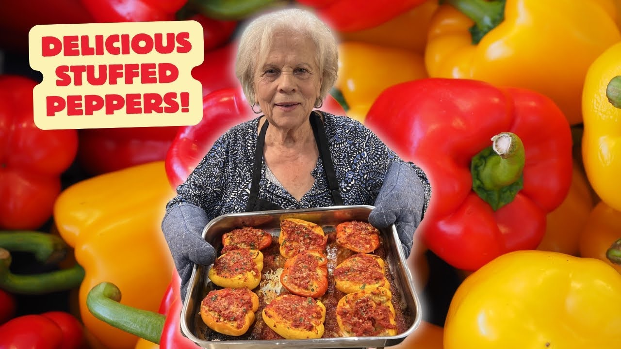 Italian Grandma Makes Stuffed Peppers