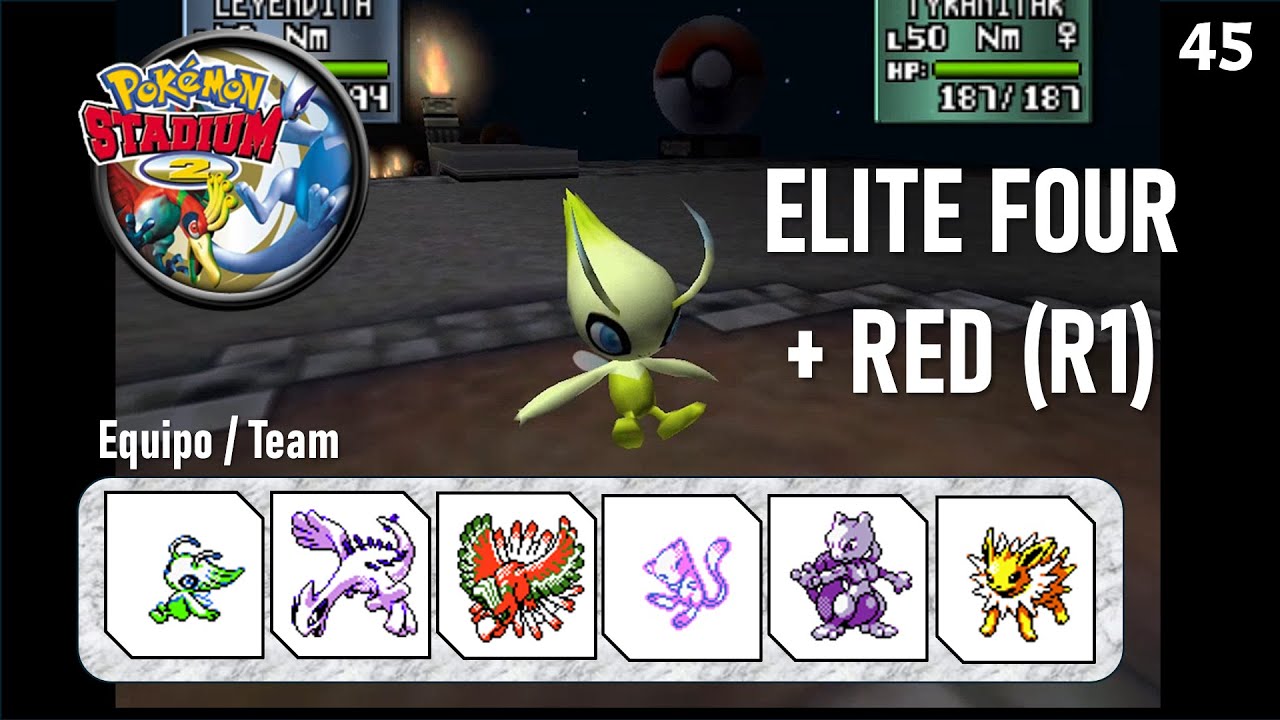 Pokemon Stadium 2: Battle Elite Four / Champion Lance / Red