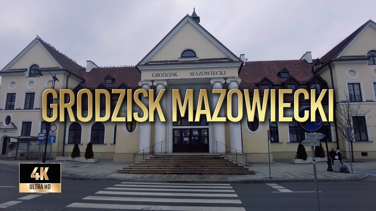 Grodzisk Mazowiecki | Zima 2022 | Spacer po Grodzisku Mazowieckim | Binaural Audio 🎧 [4k]