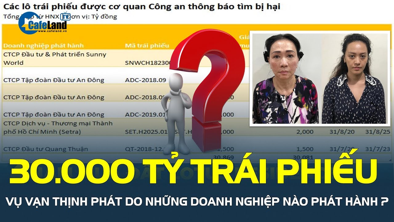 30.000 tỷ trái phiếu Vạn Thịnh Phát do những DOANH NGHIỆP nào phát hành? | CafeLand
