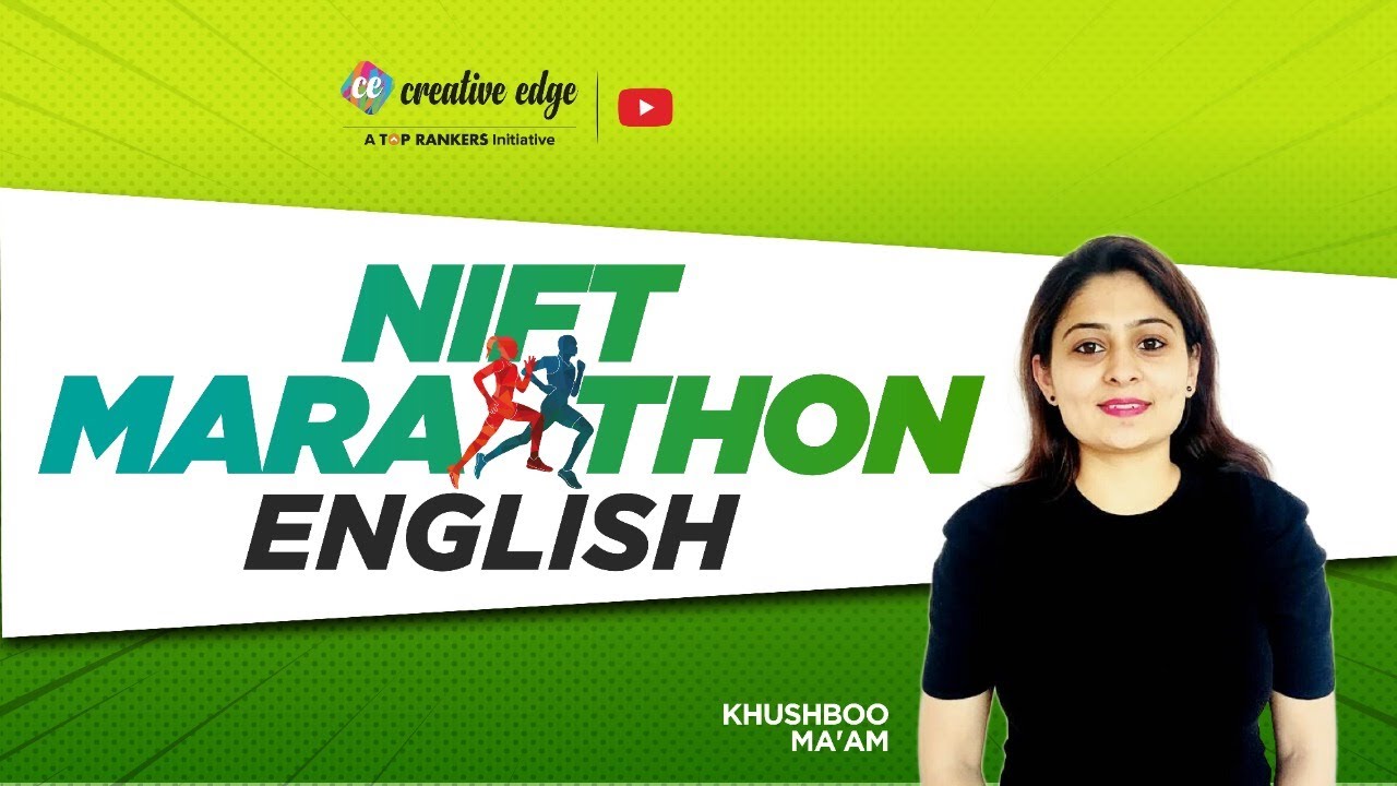 English Language for NIFT 2022 by Creative Edge | NIFT 2022 Aptitude Marathon