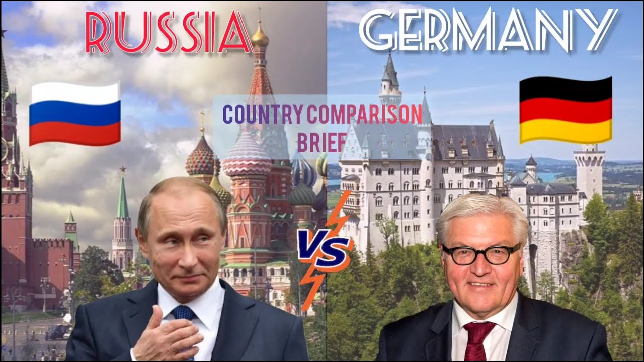 RUSSIA vs GERMANY - Country Comparison : Brief | European countries
