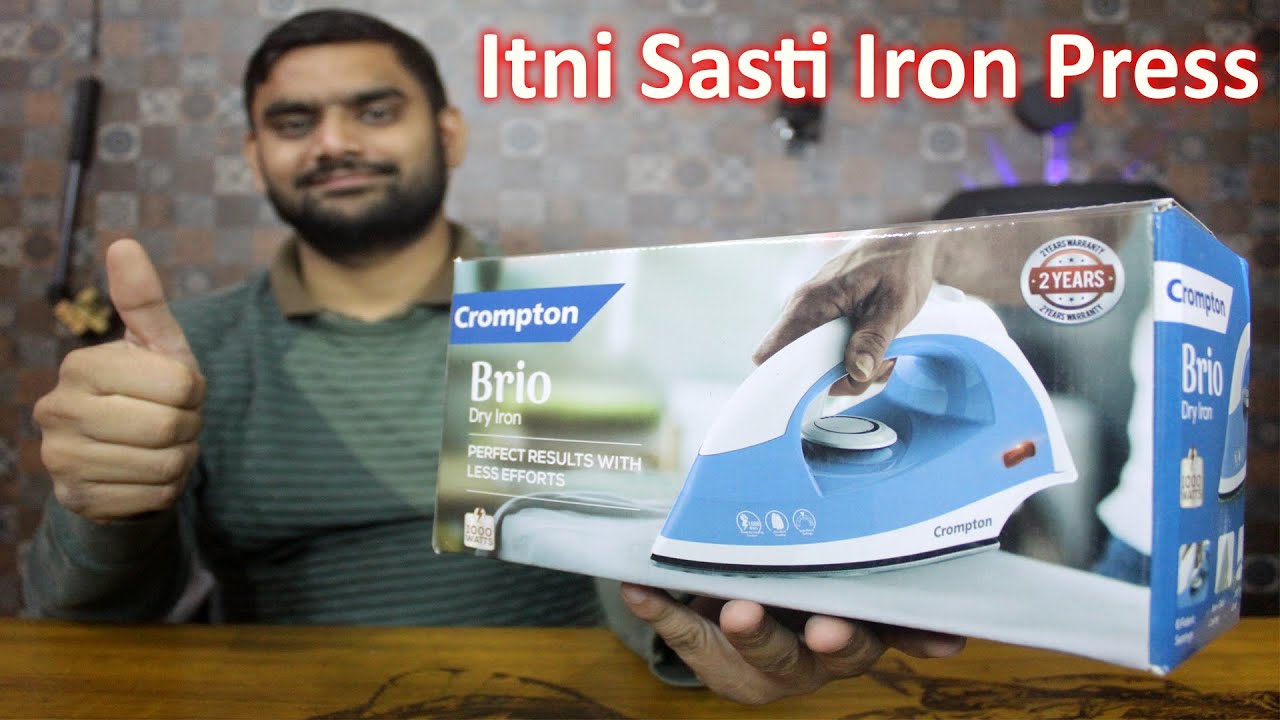 CROMPTON ACGEI-BRIO 1000 W Dry Iron | Cheapest Price Iron Press For Woolen Cloths And Cotton Cloths