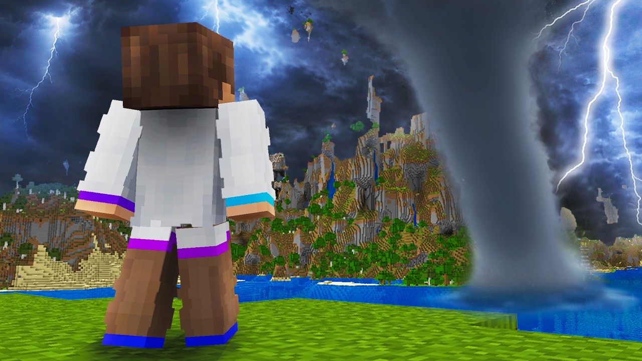 Surviving 100 Days of Realistic Weather in Amplified Minecraft