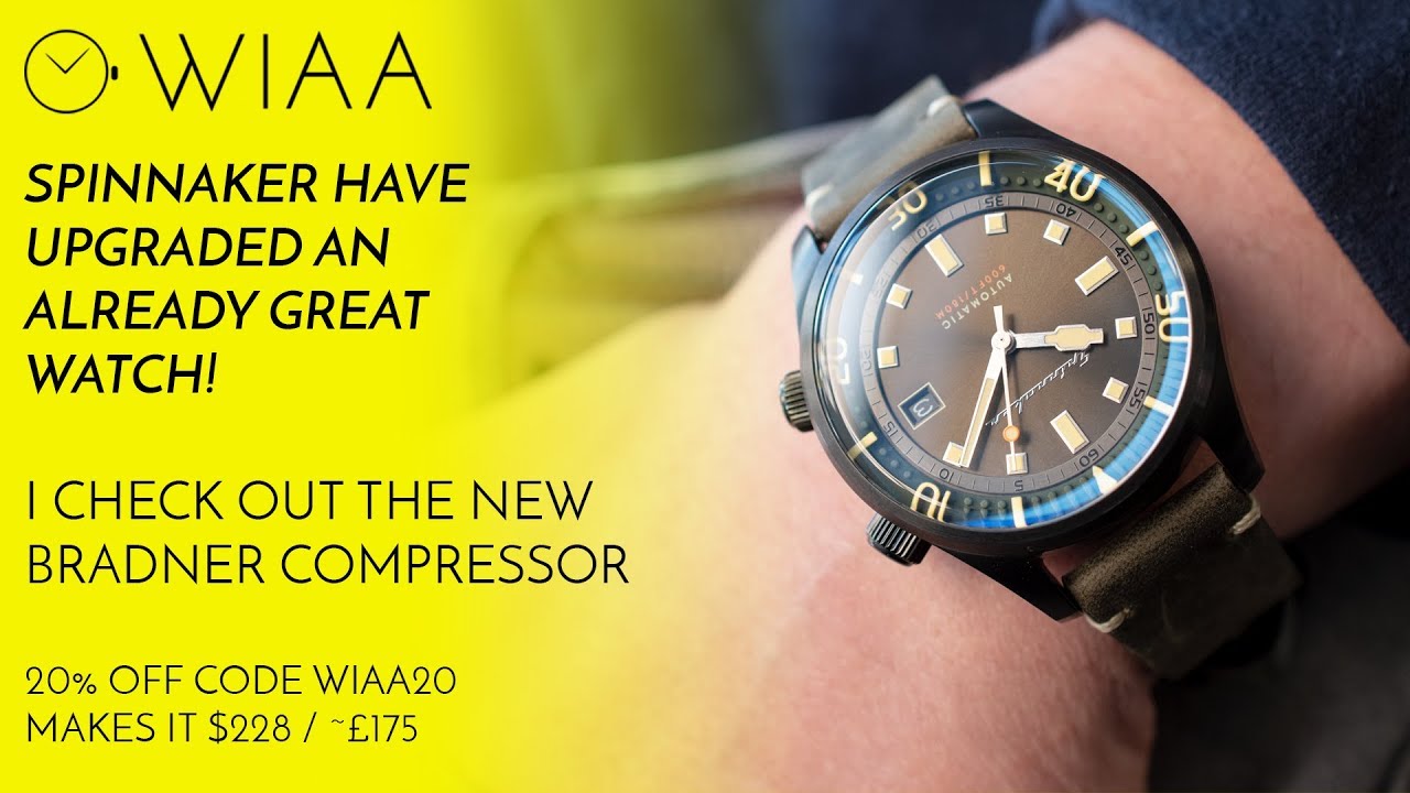 Upgraded Spinnaker Bradner - better watch, same price; plus 20% off code!