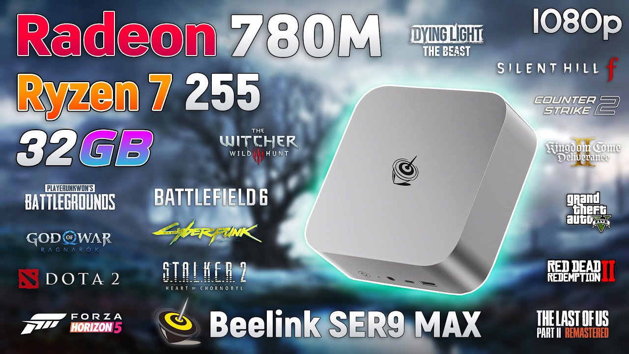 Gaming Mini PC Beelink SER9 MAX with Ryzen 7 255 & Radeon 780M 