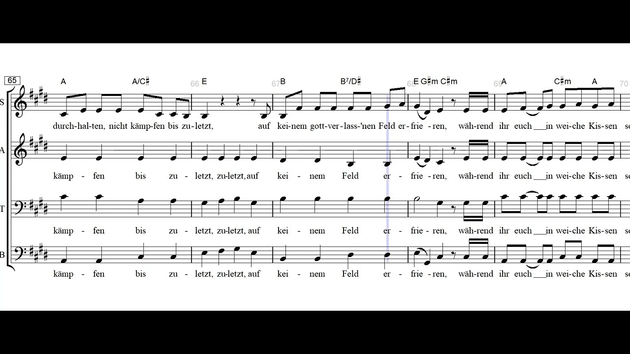 Nein meine Söhne geb' ich nicht - Tenor (T. u. M.: Reinhard Mey/ Arr.: Heinrich Herlyn)