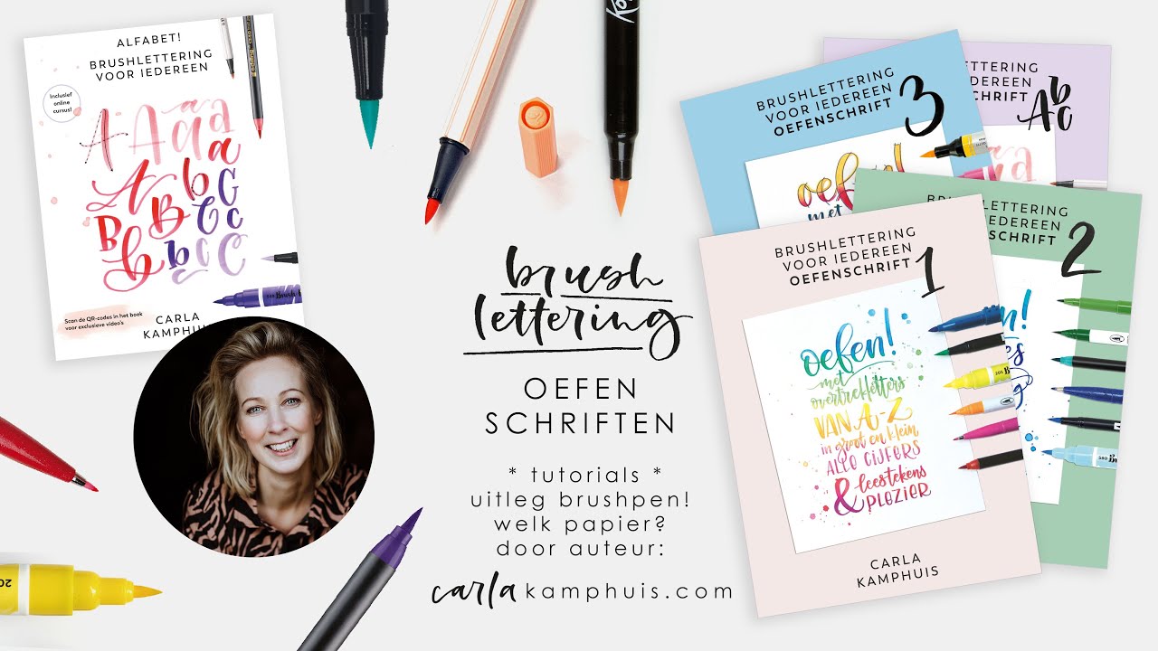 Carla Kamphuis - Brushlettering Oefenschriften