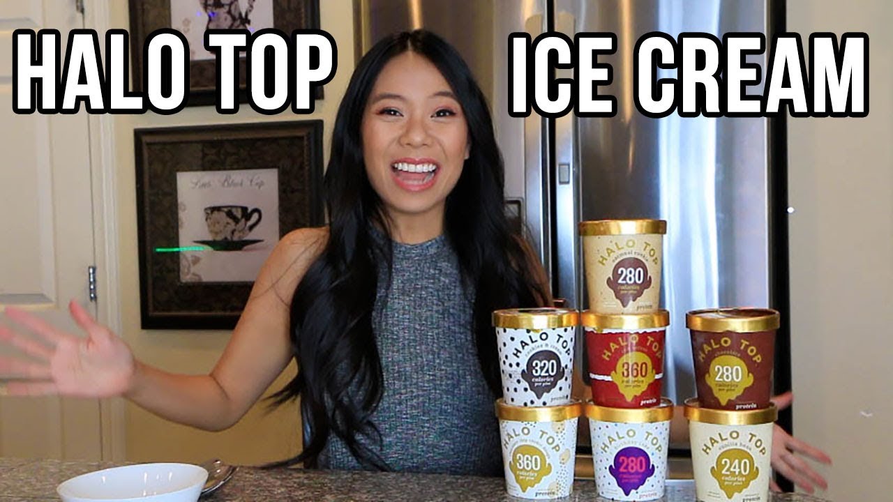 Tasting 7 Flavors of Halo Top Ice Cream! infinitelyeats