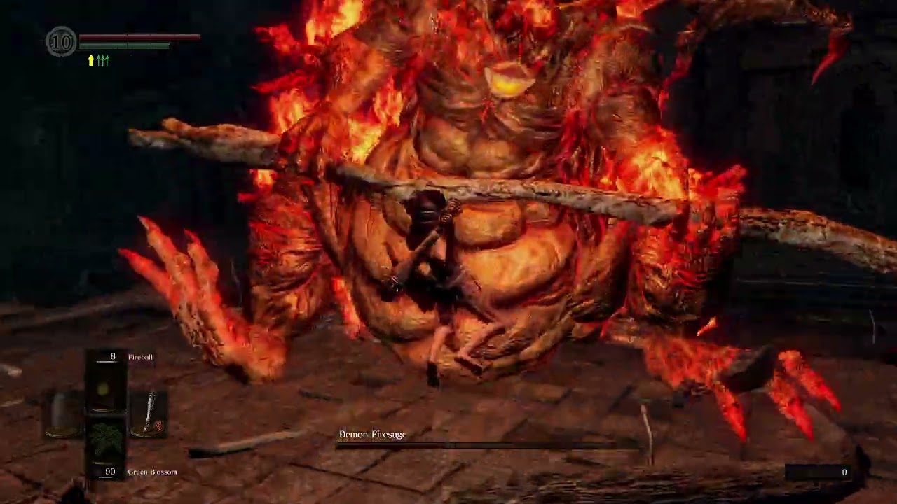 DS:R Demon Firesage SL1 NG+6 No Roll/Block/Parry [Flawless]