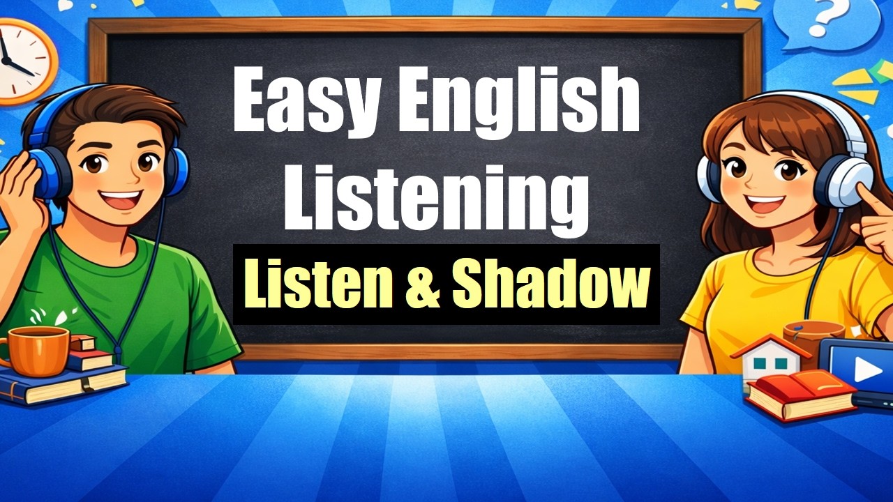 Beginner English Listening Practice | Daily Activities (Easy Present Simple Story)