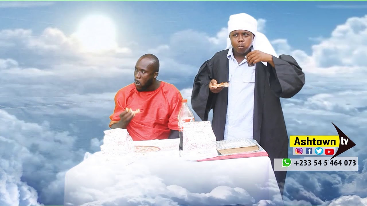 😜AKABENEZER, KYEKYEKU ANGELS EATING PIZZA NE COKE ON JUDGEMENT DAY 😜😜| AKABENEZER COMEDY 2024